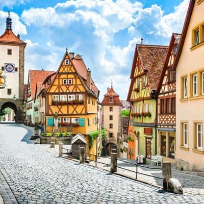 Uno de los pueblos medievales de Alemania, Rothenburg